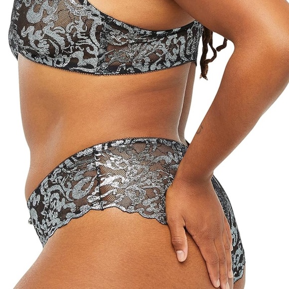 Savage X Women's Sharp Dresser Lace Brazilian Panty. Size S - Picture 4 of 7